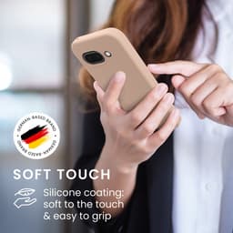 kwmobile telefoonhoesje geschikt voor Google Pixel 9a - Hoesje met siliconen coating - Smartphone case in oudroze — thumbnail 4