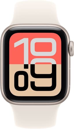 Apple Watch SE 3 - Wifi - 40mm - Starlight Aluminium Case with Starlight Sport Band - S/M — thumbnail 2