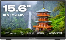 Draagbare monitor - 15,6'' inch - FULL HD 60 Hz - Game Monitor - HDMI - USB-C - Portable Monitor - Met Hoes - Incl Speakers — thumbnail 1