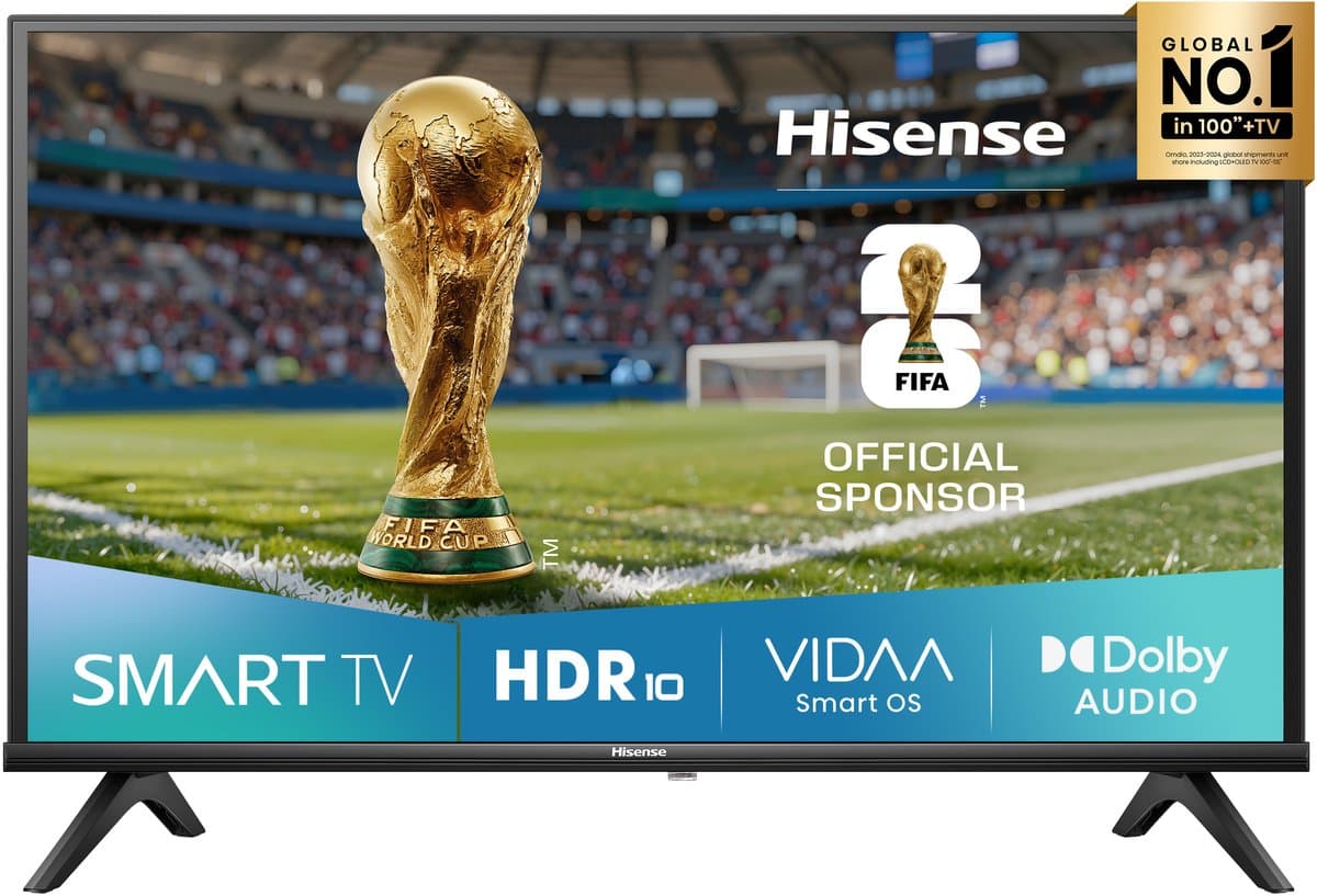 Hisense 40A4Q 101,6 cm (40") Full HD-smart-tv - Wi-Fi - Zwart - 200 cd/m² — afbeelding 1