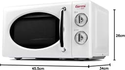 RFWR® Vintage Magnetronoven 20 Liter - 700W en 800W Grill — thumbnail 6