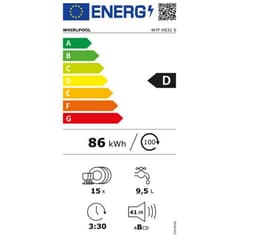vaatwasser 60cm 15 couverts 41db RVS - whirlpool - W7FHS31S — thumbnail 7