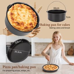 Aigostar Airfryer Accessoires set - 12 Delig - Bakset - Ø20CM — thumbnail 7