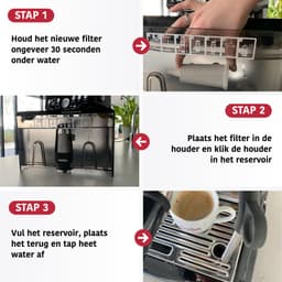 4x Eccellente Waterfilters voor Sage Barista Express - SES008 & BES008 Espressomachine - 4 stuks - voor Koffiemachines - Oracle - Dual Boiler - Solis - Duo Temp - Bambino Plus - 12 maanden gefilterd water — thumbnail 2