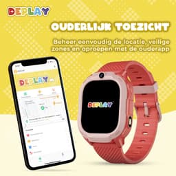 DEPLAY 4G KidsWatch Explorer - GPS Horloge Kind - Smartwatch Kinderen - Kinderhorloge - Smartwatch Kind - Kinder Smartwatch – Rood — thumbnail 6