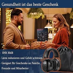 RFWR® Bluetooth 5.0 Gehoorbescherming Hoofdtelefoon met Microfoon en Geluidsreductie - Zwart — thumbnail 9