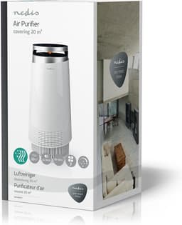 Nedis Luchtreiniger - Geschikt voor ruimtes tot: 20 m² - Clean Air Delivery Rate (CADR): 130 m³/h - Luchtkwaliteitsindicator - Wit — thumbnail 6