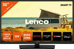 Lenco LED-3263BK (V2) - 32" Android Smart TV met 12V Auto Adapter - Zwart — thumbnail 1