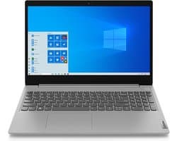 Lenovo IdeaPad 3 15IIL05 Intel® Core™ i5 i5-1035G1 Laptop 39,6 cm (15.6") Full HD 8 GB DDR4-SDRAM 512 GB SSD NVIDIA GeForce MX330 Wi-Fi 5 (802.11ac) Windows 10 Home Grijs