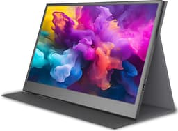Denver Portable Monitor - Full HD - 15.6" - Draagbare Monitor - Lederen Hoes - HDMI - USB-C - PMO15604 — thumbnail 8