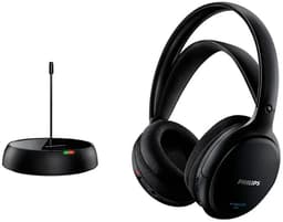 PHILIPS SHC5200/10 HiFi TV Hoofdtelefoon Draadloos Over-Ear (32-mm-Luidspreker, Draadloze FM-transmissie, Zelfinstellende Binnenhoofdband, Lichtgewicht Ontwerp, Oplaadbaar), Zwart — thumbnail 13