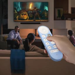 Silicone Anti-Slip Case for Google TV Remote Control - Light Blue — thumbnail 6