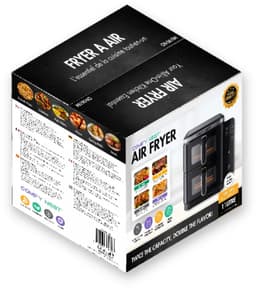 Comfy Nest CN-06184 - 2800W Airfryer - 11L - Dubbele Mand - Digitaal Opvouwbaar Zijpaneel - Kijkvenster — thumbnail 6