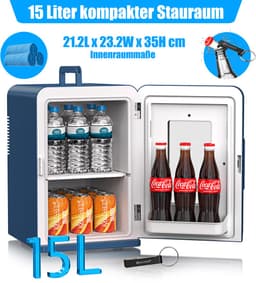 KESSER® Tafelmodel Koelkast 15 Liter AC DC 220-240V en 12V - Mini Koelkast Vrijstaand met Verwarmingsfunctie - Koelbox ideaal voor Auto en camperen - — thumbnail 21