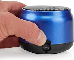 Bluetooth-Speaker - Maximale batterijduur: 4 uur - Handheld Ontwerp - 5 W - Mono - Ingebouwde microfoon - Koppelbaar - Blauw — thumbnail 5