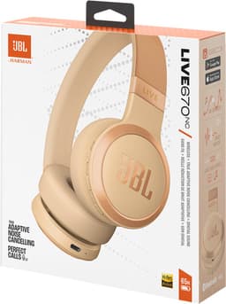 JBL Live 670NC - Draadloze Noise Cancelling Koptelefoon - Bluetooth - On ear - 65 uur batterij - Adaptive ANC - Zand — thumbnail 8