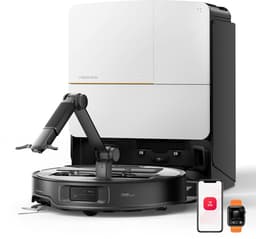 Roborock Saros Z70 – Robotstofzuiger en dweilrobot – Met OmniGrip-arm – 22.000 Pa – Aangedreven door AI – 7,98 cm ultradun – FlexiArm Riser – Tech AdaptiLift-chassis – Vermijdt obstakels – Multifunctioneel dock 4.0 — thumbnail 2