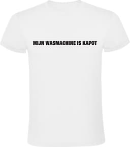 Mijn wasmachine is kapot Heren T-shirt - was - kleding - machine - droger - stuk — thumbnail 1