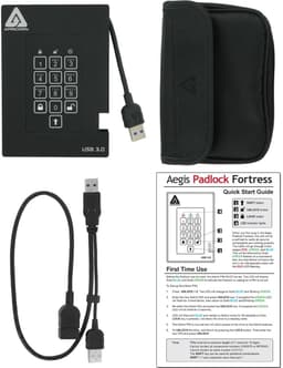 Apricorn Padlock Fortress - FIPS validated, 500GB USB 3.0 — thumbnail 2