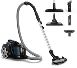 Philips Stofzuiger zonder Zak FC9741/09 - Alle Vloertypen - Sterke Zuigkracht - Met HEPA 13 Allergiefilter - Lang Snoer - Incl 4 Extra Mondstukken - Zwart — thumbnail 17