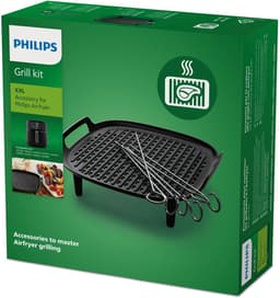 Philips Grill Set Airfryer Accessoire - HD9959/00 - Geschikt voor Philips - Grillplaat met 6 spiesen — thumbnail 10