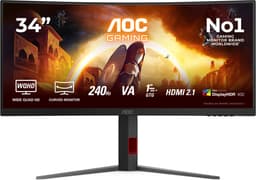 AOC G4 CU34G4Z - Ultrawide QHD Gaming Monitor - 34 inch - 240hz — thumbnail 1