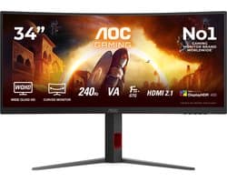 AOC G4 CU34G4Z - Ultrawide QHD Gaming Monitor - 34 inch - 240hz