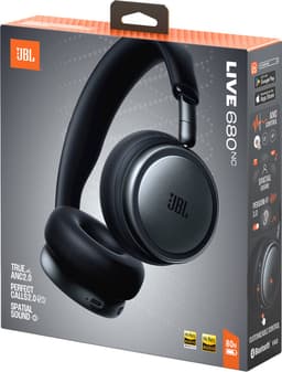 JBL Live 680NC - Draadloze Noise Cancelling Koptelefoon - Bluetooth On-Ear - 80 uur batterij - Multipoint - JBL Signature Sound - Zwart — thumbnail 10
