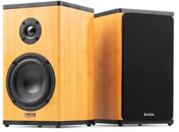 Draadloze speakers - Audizio BS20 speakerset - Luidspreker boxen met Bluetooth - Oplaadbare accu - Bamboe — thumbnail 1