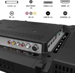 HKC Standaard TV - LED Full HD - 40 inch/102 cm - Frameless Design - Tripple Tuner DVB-T/T2/S/S2/C - HDMI x3, USB x2, CI+ - Hotel Mode - Geassembleerd in Eindhoven - H40Q1F-NS — thumbnail 4