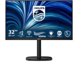 Philips 3000 series 32B2N3500/00 computer monitor 80 cm (31.5") 2560 x 1440 Pixels Quad HD LCD Zwart