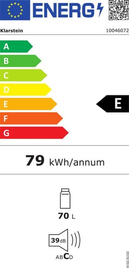 Klarstein PopLife Drankenkoeler - Minibar, Retro Koelkast, 0-10°C, slechts 39 dB, 70 L, milieuvriendelijk, dubbelwandige deur, retro design, rood — thumbnail 2