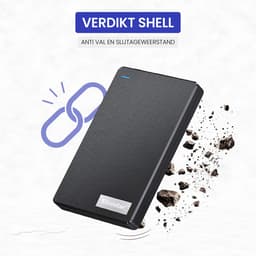 Elcostar Externe harde schijf 1TB - HDD - Harde schijf extern - Externe harde schijven - Geschikt voor Windows, Mac & Smartphone - Inclusief USB kabel — thumbnail 6