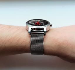 Belesy® SMART - Smartwatch Dames - Smartwatch Heren - Horloge - Bluetooth Bellen - Stappenteller - 1.3 inch - Kleurenscherm - Full Touch - Zilver - Staal - Moederdag — thumbnail 7
