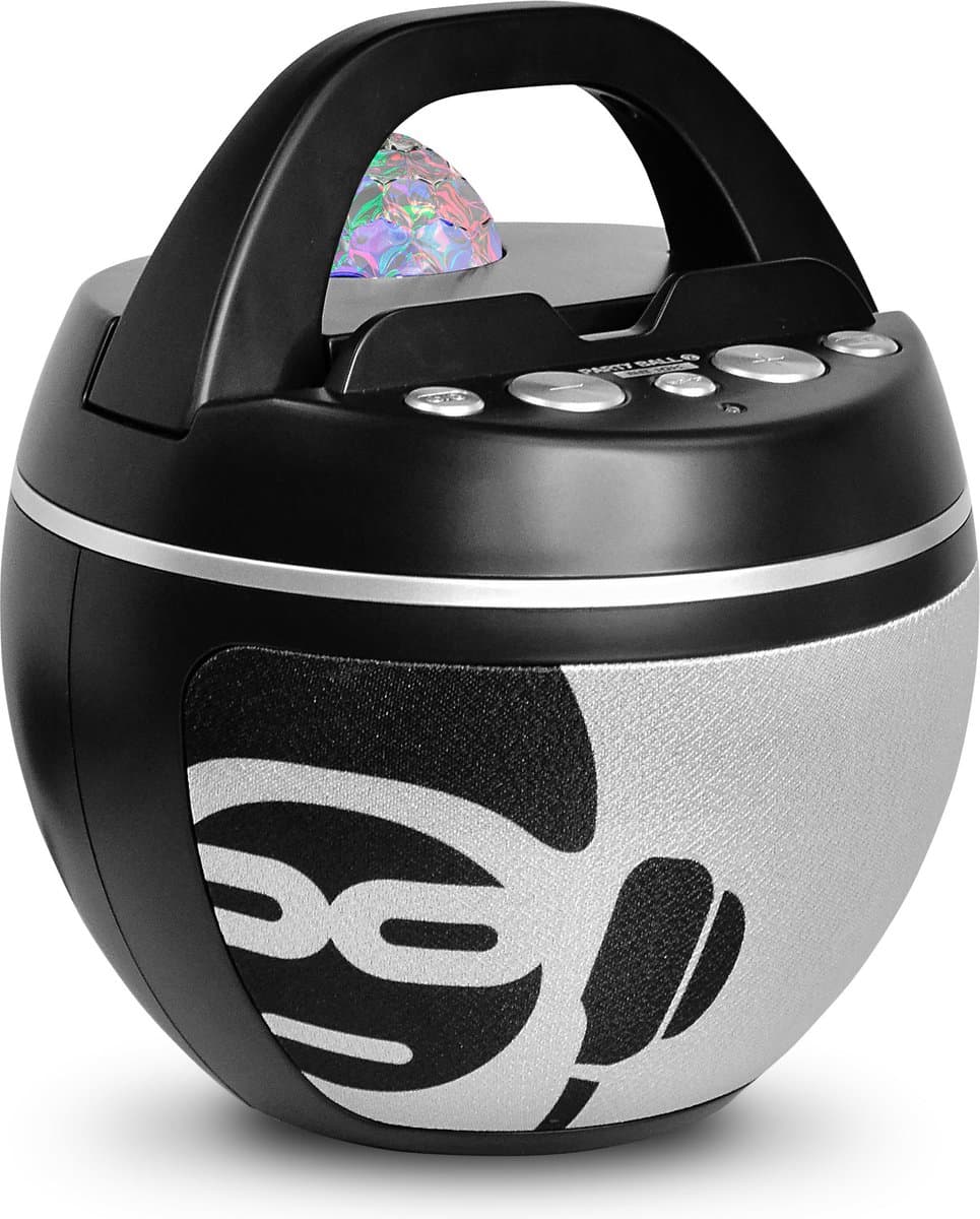 iDance BB10K Bluetooth Party Box met Disco LED-verlichting - Zwart/Grijs — afbeelding 1