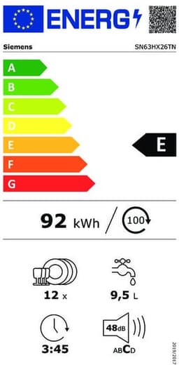 Siemens SN63HX26TN - iQ300 - Inbouwvaatwasser - Volledig integreerbaar - Home Connect — thumbnail 15