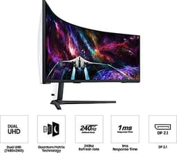 Samsung Odyssey Neo G9 LS57CG952NUXEN - Dual 4K VA Curved 240Hz Gaming Monitor - 57 Inch — thumbnail 16