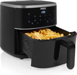 Princess Digitale Airfryer 182238 - 4 liter - PFAS vrij - Groot - Heteluchtfriteuse - Zwart - Digital Touchscreen - 8 Automatische Programma's - Inclusief in hoogte verstelbaar Grillrack — thumbnail 4