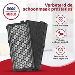 DEGG® – HEPA Filter Geschikt voor Miele Stofzuiger – Vervangt SF-HA 50 – Voor Complete C3, C2, Compact C2, S8, S6, S5 – Premium Kwaliteit – 2 STUK(S) — thumbnail 3