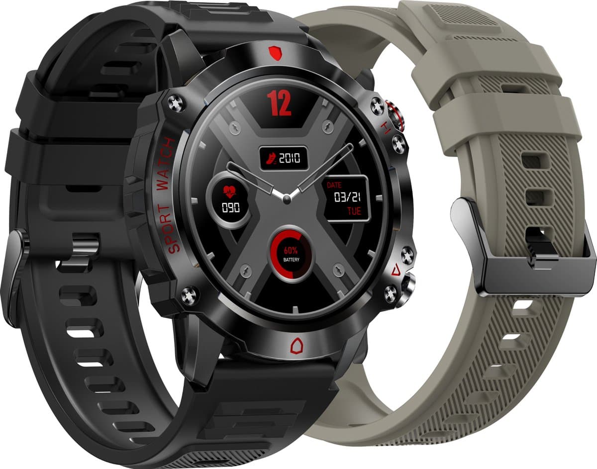 Smartwatch - Heren & Dames – horloge – met HD Touchscreen - Stappenteller, Calorie Teller, Slaap meter — afbeelding 1