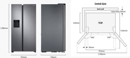 Samsung RS68CG883EB1 - Amerikaanse koelkast - TwinCooling Plus - Antraciet — thumbnail 3