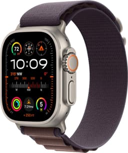 Apple Watch Ultra 2 - GPS + Cellular - 49mm - Titanium Case with Indigo Alpine Loop - Small — thumbnail 2