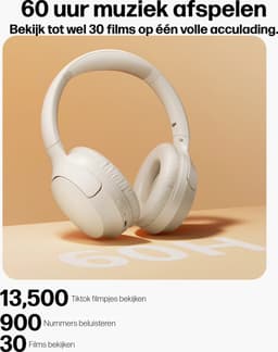 Over Ear Koptelefoon Draadloos - Draadloze Headset met Microfoon - Bluetooth 5.3 - 60 Uur Batterij - Inklapbaar - ENC Kristalheldere Gesprekken - Bluetooth Headset - Zwart — thumbnail 12