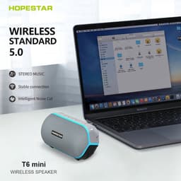 Hopestar T6 Mini Blauw -luidspreker Draagbare draadloze luidspreker Draagbare waterdichte luidspreker Soundbar — thumbnail 2