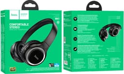 Hoco W41 draadloze on-ear koptelefoon - Zwart — thumbnail 4