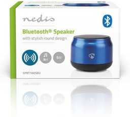 Bluetooth-Speaker - Maximale batterijduur: 4 uur - Handheld Ontwerp - 5 W - Mono - Ingebouwde microfoon - Koppelbaar - Blauw — thumbnail 4