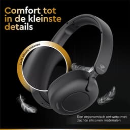Golden Sound Tune - Draadloze Koptelefoon - Active Noise Cancelling tot 35 dB - Over ear hoofdtelefoon - Bluetooth - 65 uur batterijduur - Geschikt voor elke smartphone & laptop - Koptelefoons — thumbnail 12