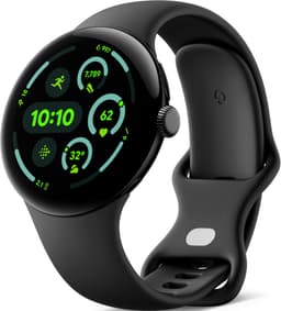 Google Pixel Watch 3 - Smartwatch - 45mm - Zwart/Zwart — thumbnail 3