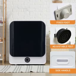 Sweiko Geventileerde Droger - Roestvrij staal - Capaciteit 3 kg - 830 W - 5 programma-instellingen - Wandmontage mogelijk [Energie-efficiëntieklasse G] — thumbnail 16