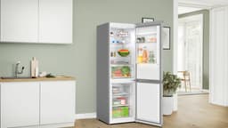Bosch KGN367LDF - Serie 4 - Koel-vriescombinatie - Zeer stil - Energielabel D - Total No Frost: Nooit meer ontdooien - RVS- VitaFresh XXL 0°C: houd etenswaren langer vers met extra ruime vershoudlades — thumbnail 4
